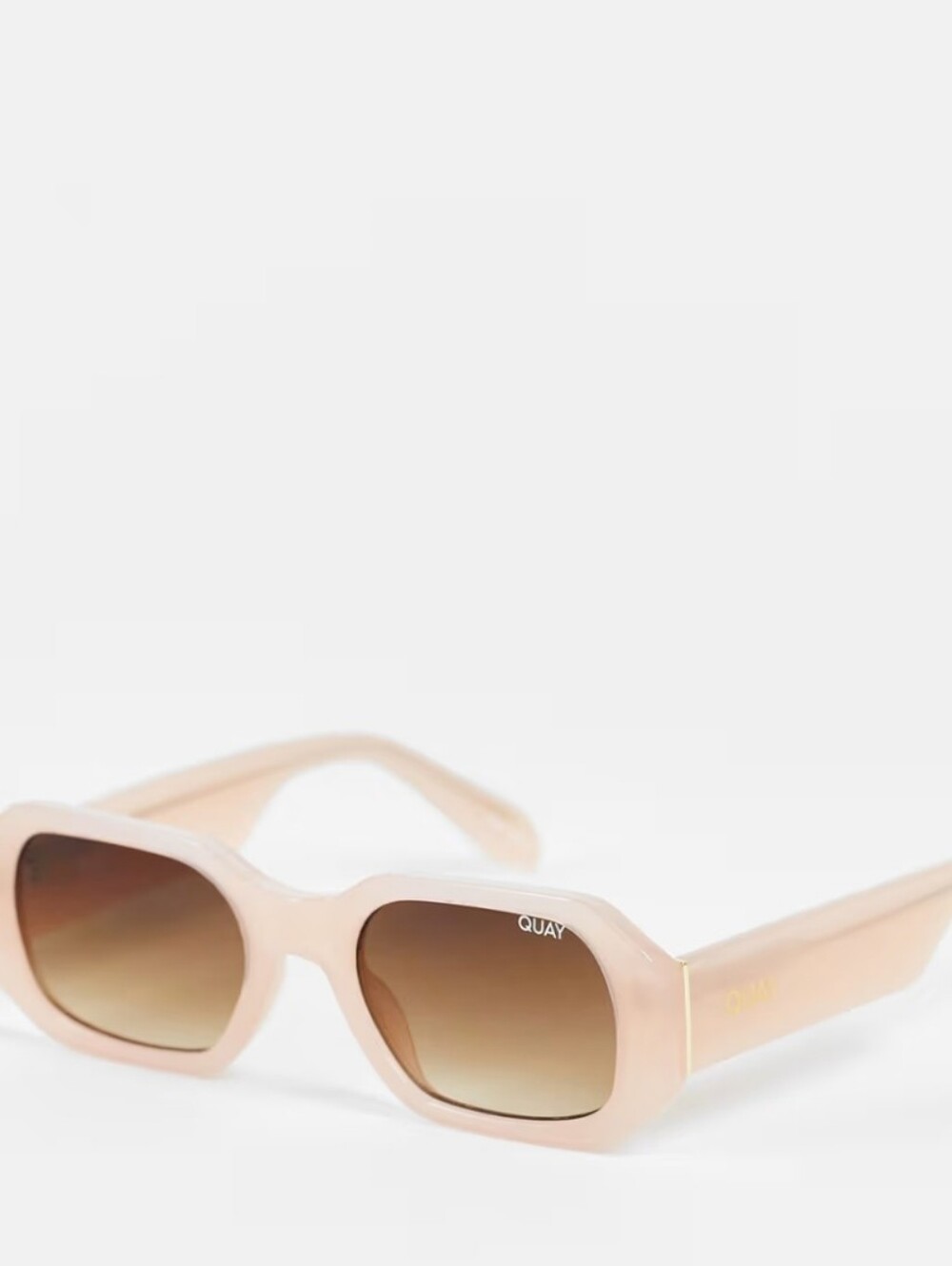 Quay Australia Hyped Up Square Sunglasses- Pink